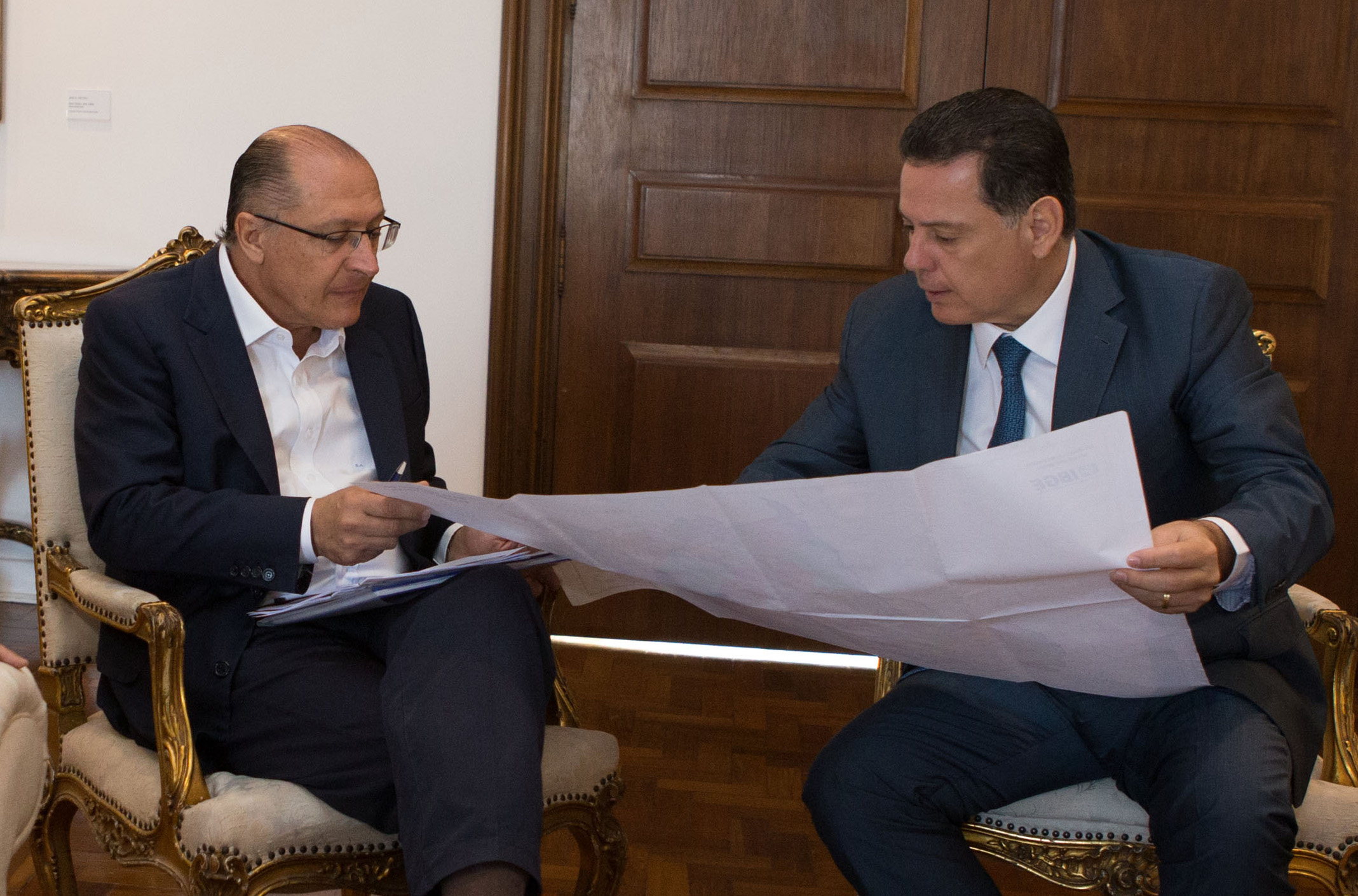 O Governador do Estado de São Paulo Geraldo Alckmin, durante encontro com o governador do estado de Goiás Marconi Pirilo e o Sr. Janderson Fernandes (Sri Prem Baba). Local: São Paulo/SP. Data: 08/05/2017. Foto: Diogo Moreira /A2img