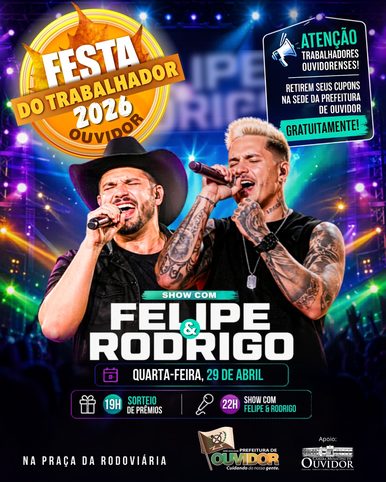 Festa do trabalhador Ouvidor