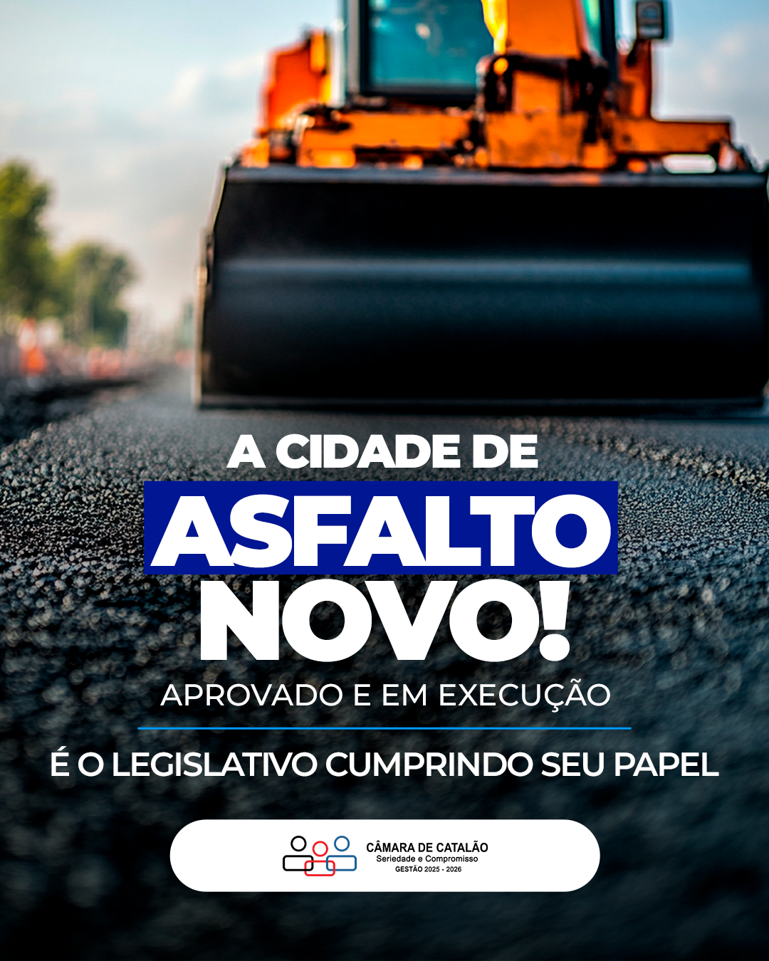 Asfalto novo-Câmara